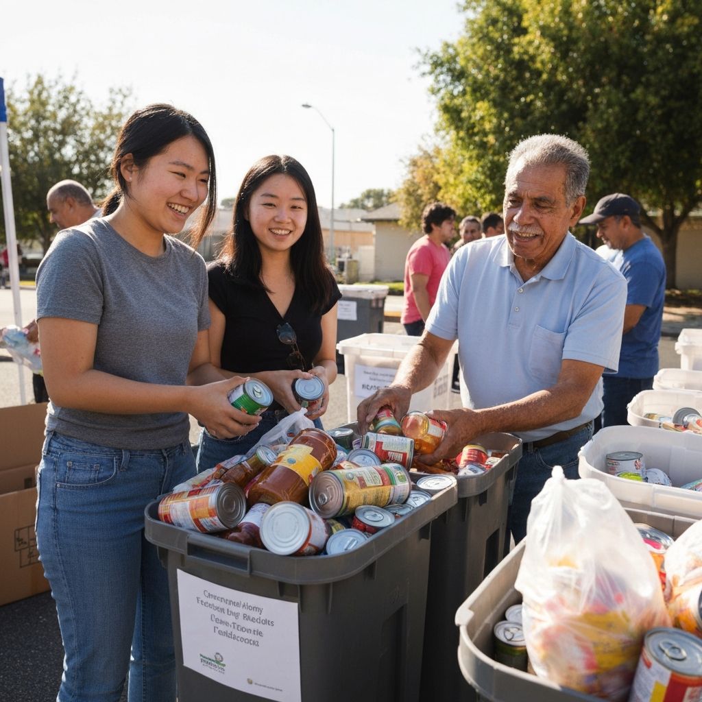 Sponsor food for a family for the whole year.